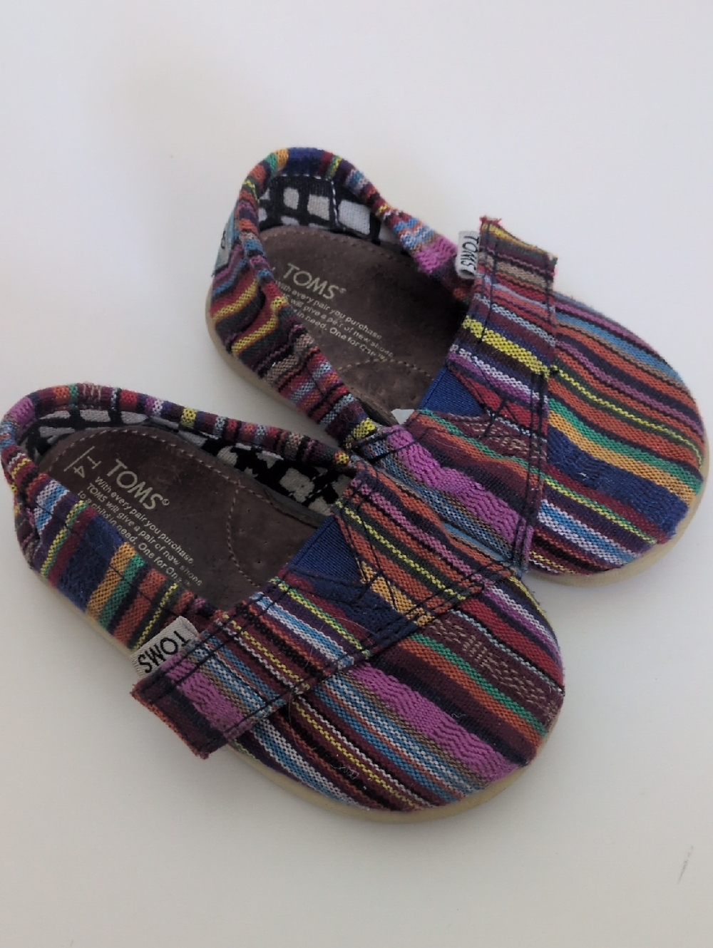 Toms Multicolored Striped Canvas Shoes - T4